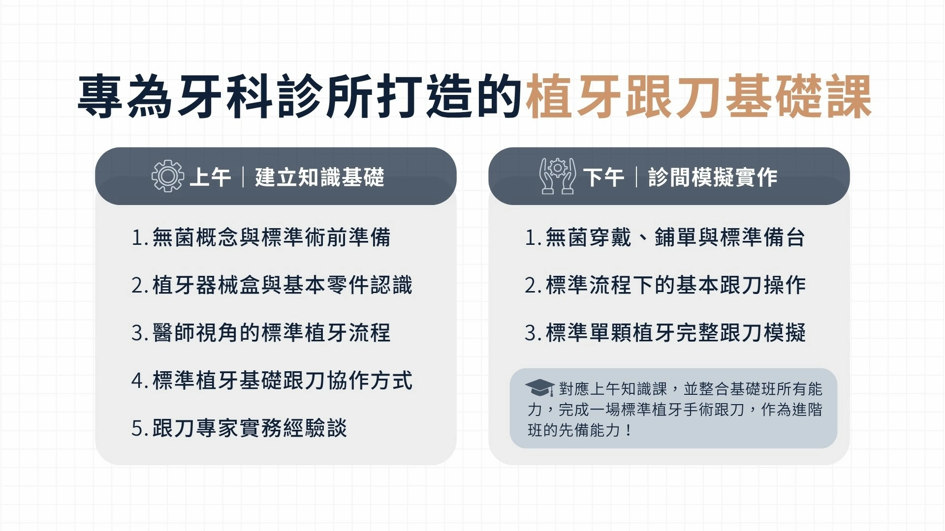 跟刀課程